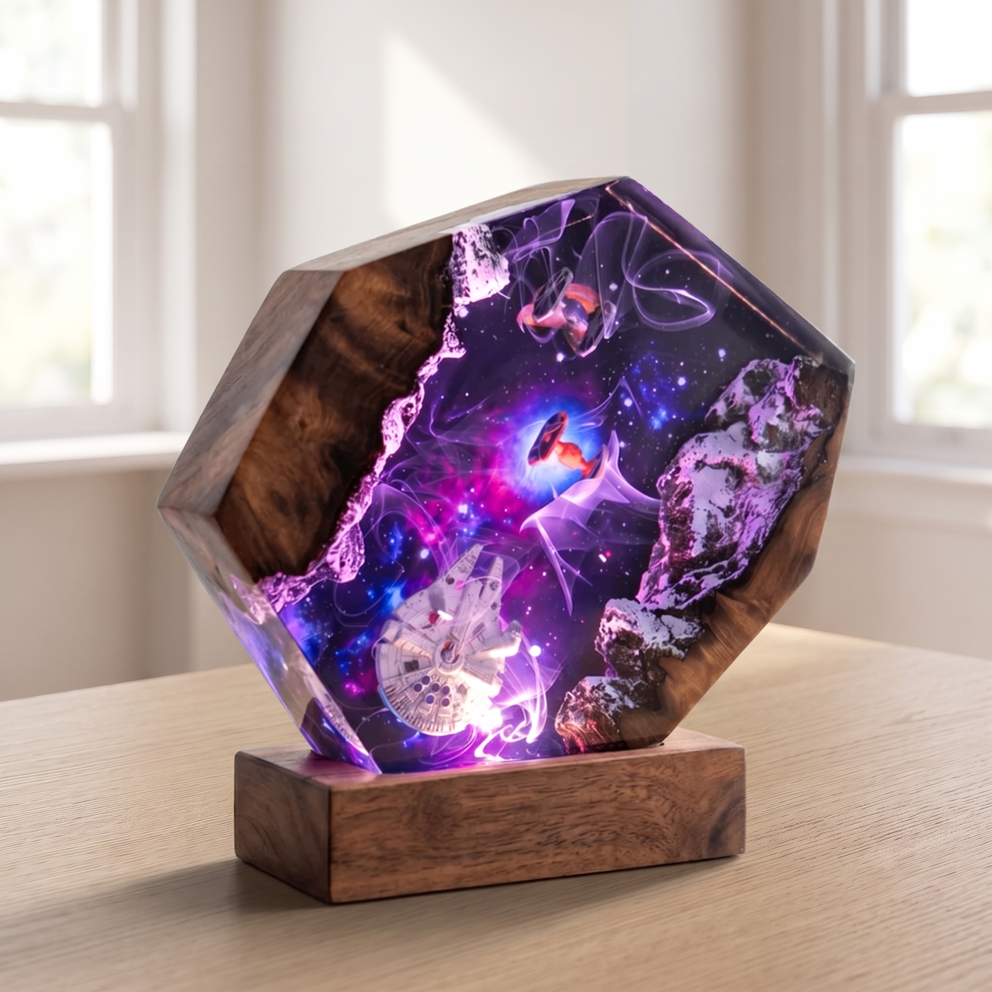 Falcon & The Nebula | Star Wars Lamp