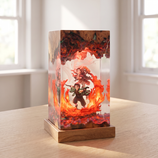 Tanjiro Resin Lamp | Demon Slayer